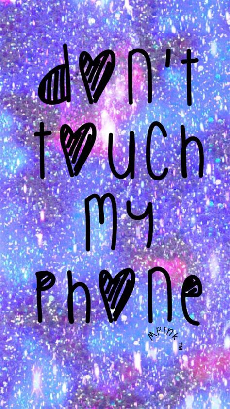 Cute Wallpaper Dont Touch My Phone 750x1334 Wallpaper