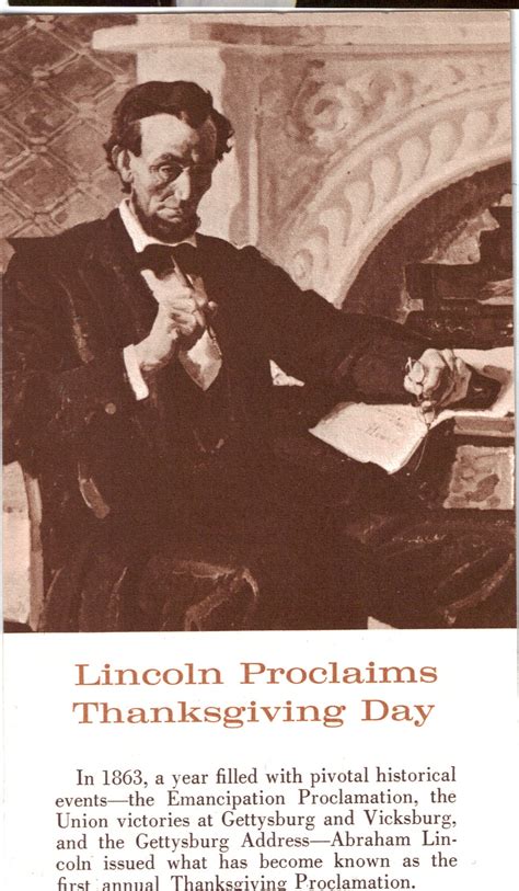 Abraham Lincoln Thanksgiving Day Proclamation P30096