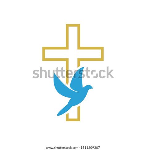 Church Christian Logo Vector Icon Design Stock Vector (Royalty Free ...