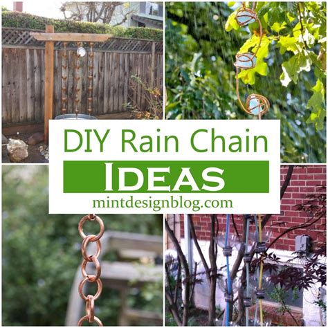 11 DIY Rain Chain Ideas Cheap - Mint Design Blog