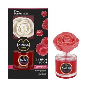 AMBAR Ambientador Con Forma De Flor Perfumada Con Fragancia A Frutos