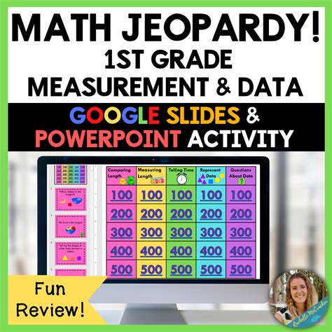 1st Grade Math Jeopardy Game: Measurement and Data | Made By Teachers