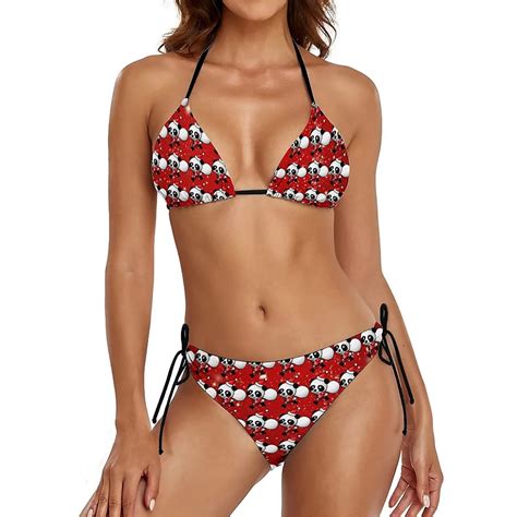 Panda Nerd Thong Bikini Swimsuit Panda Nerd Swimwear Sexy Push Up