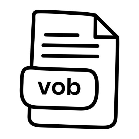 Perfect Design Icon Of Vob File Vector Art At Vecteezy