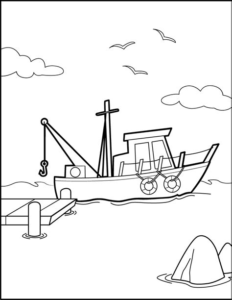 Bateau Coloriage Dessin Voilier Petit Voile Boat Barcos Imprimer