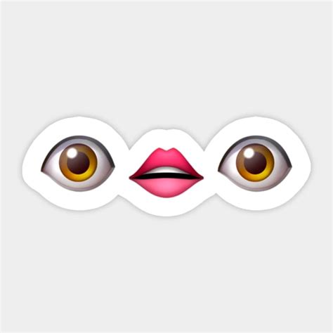 Shocked Emoji Eyes - Emoji - Sticker | TeePublic