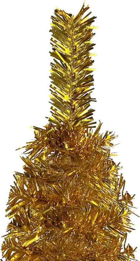 Slanke Kerstboom Goud 150 Cm Bol