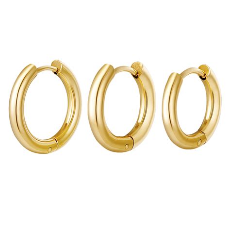 Oorbellen Set Van 3 Hoops Goud MusthavesTheLabel Nl