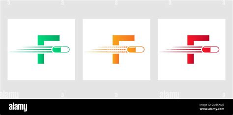 Letter F Medicine Logo Medical Logotype Concept With Medicine Piles