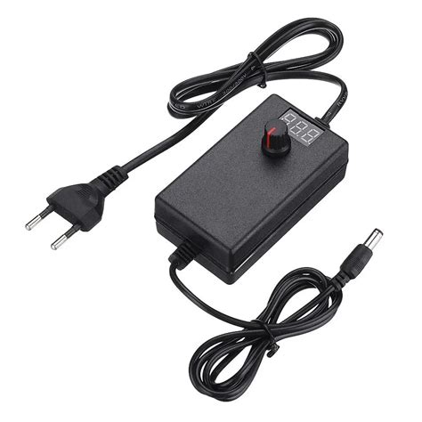 Adjustable Ac To Dc V V Universal Adapter With Display Screen