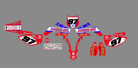 Kit déco Honda 250 CRF 2006 2009 Lucas OIL 2 Boutique Kit Déco Moto