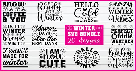 Winter Svg Bundle Bundle · Creative Fabrica