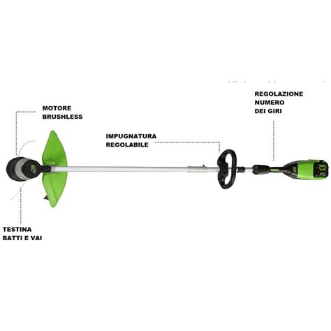 Decespugliatore Greenworks GD60BC Corvezzo Giuseppe