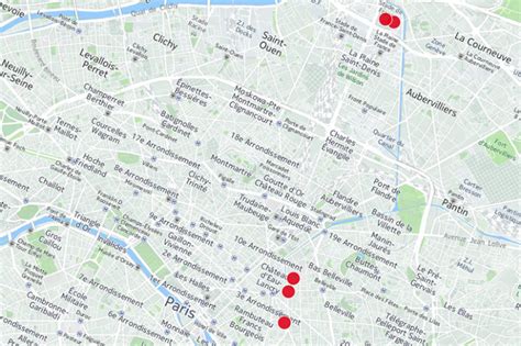 Carte Interactive Attentats à Paris Lieux Actions Déplacements