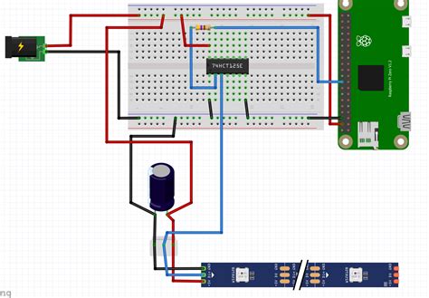 Raspberry Pi with 74HC14 connecting to LED strip (WS2812B) - Electrical Engineering Stack Exchange