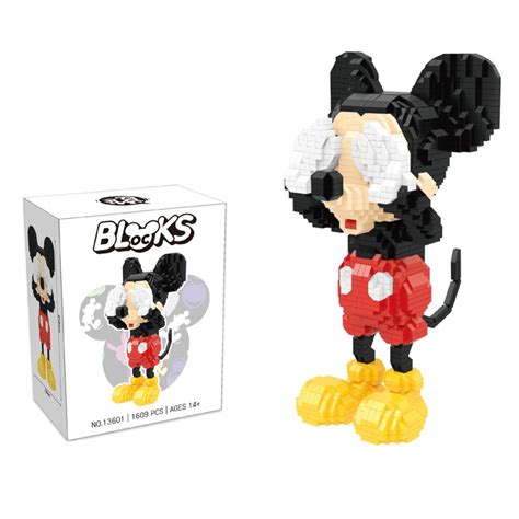 Clássico disney anime blocos de construção diamante mickey mouse minnie