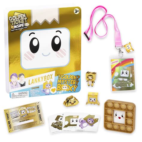 Lankybox Golden Mystery Surprise Boxy Walmart Exclusive Official