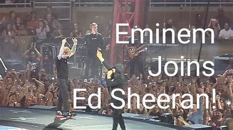 Eminem Joins Ed Sheeran For Lose Yourself Stan Live In Detroit July 15