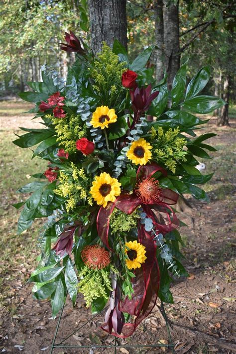 Fall Standing Funeral Spray Funeral Sprays Funeral Floral