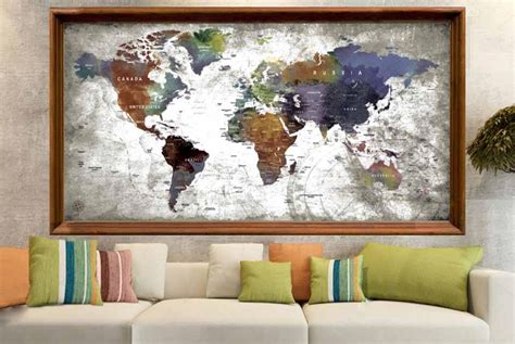 World Mapworld Map Large Poster Printworld Map Wall - Etsy