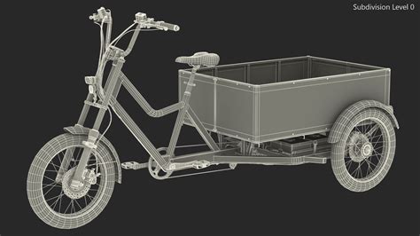 Commercial Grade Electric Trike With Truck Bed Rigged D Model