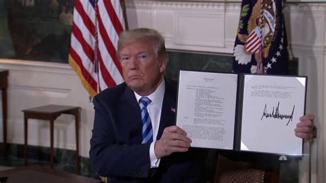 Trump Announces Withdrawal From Iran Nuclear Deal