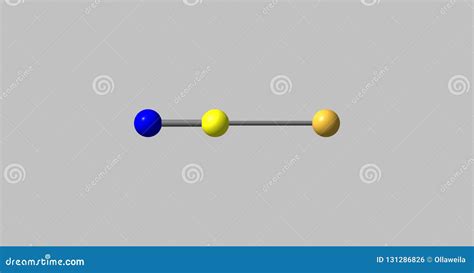 Cyanogen Molecular Structure Isolated On White Stock Illustration | CartoonDealer.com #93800620