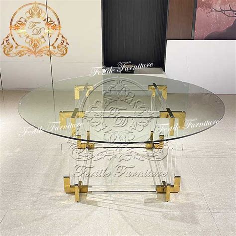 Acrylic And Glass Dining Table Fertile Furniture