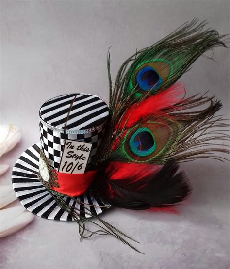 Mini Top Hat Mad Hatter Hat Headband Alice In Wonderland Etsy