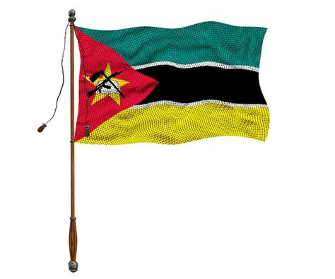 Bandeira Nacional De Moçambique Fundo Com Bandeira De Moçambique Foto Premium