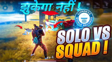 Munna Bhai Hindi Solo Vs Squad Op Gameplay Free Fire Hindi Youtube