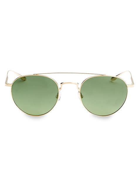 Barton Perreira Aviator Sunglasses Green Editorialist