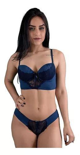 Lingerie Luxo Conjunto Cropped Kit C Conjuntos Lingerie