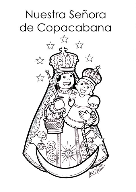 DIBUJO Nuestra Señora de Copacabana Educacion Religiosa