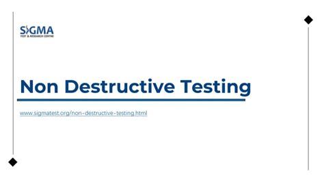 Ppt Non Destructive Testing Lab Powerpoint Presentation Free Download Id 10896719