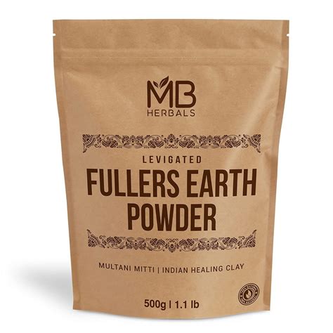 Buy MB Herbals Fullers Earth Powder 500 Gram 1 Lb Plus One Pound