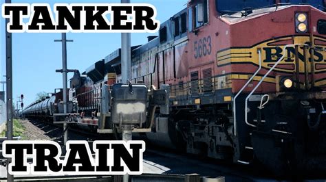 4K A LONG BNSF TANKER HIGHBALLS THRU CROSSING YouTube