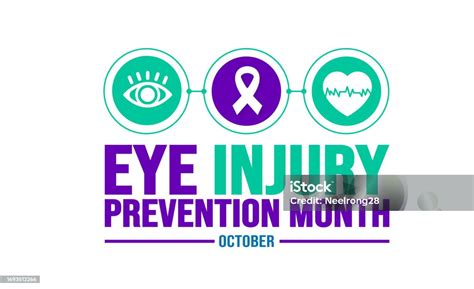 October Is Eye Injury Prevention Month Background Template Holiday Concept Background Banner