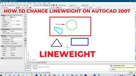 Autocad 2007 Lineweight Set And Display Lineweight On Autocad 2007