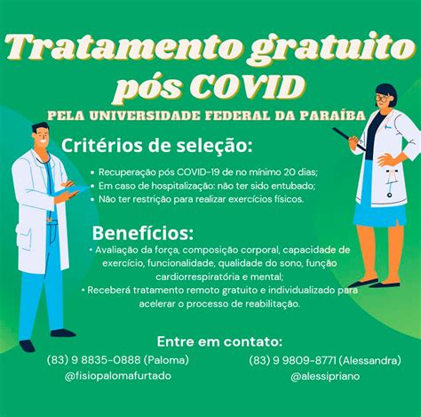 Projeto Do Ppgfis Oferece Tratamento Gratuito P S Covid