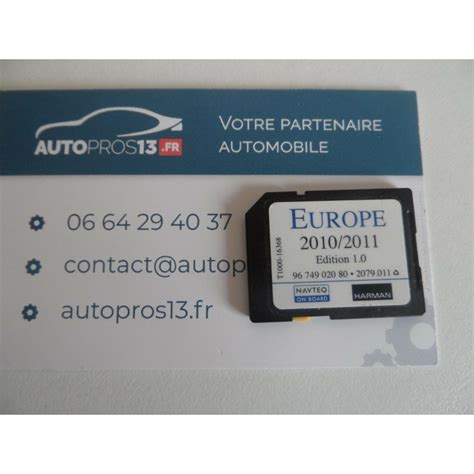 CARTE SD ORIGINE GPS EUROPE PEUGEOT CITROEN NAVIGATION SYSTEM RNEG