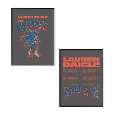 Lauren Daigle 2023 Tour Thank God I Do Poster Set sold by Christopher ...