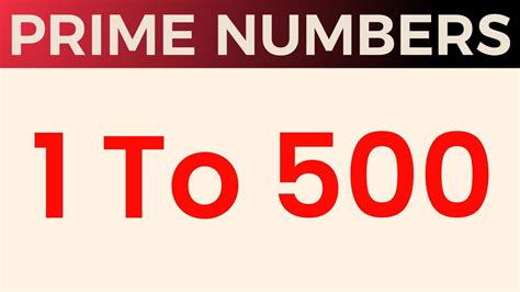 Prime Numbers 1 To 500 List Of Prime Numbers From 1 To 500 1 To 500