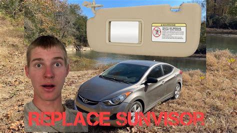 How To Replace Sun Visor On Hyundai Elantra YouTube