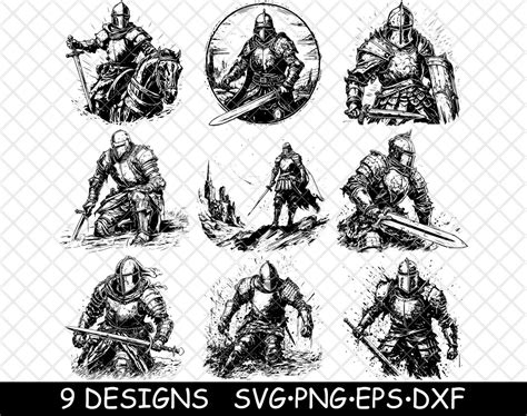 Knight Crusader Templar Armor Fight Medieval Scene Board Coaster Black