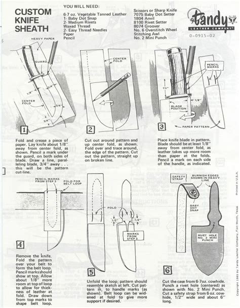 How to Make A Knife Sheath: Step-by-Step Instructions | Diy leather ...