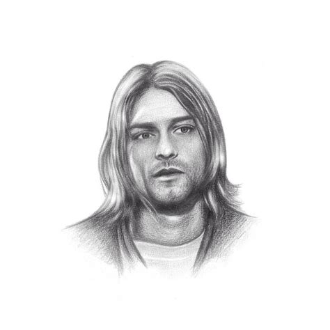 Kurt Cobain Sketch at PaintingValley.com | Explore collection of Kurt ...