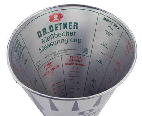 Dr Oetker Messbecher Nostalgie 05 Liter Metall 4292 Retro