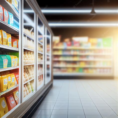 premium photo realistic blur background  store department store