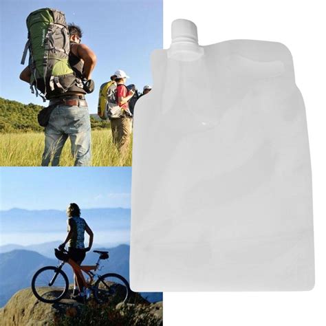 Poche Eau Sac D Eau Potable Portable Transparent Blanc L Pour Camping